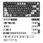 CSGO Printstream Black Comic 135-keycap set, featuring exclusive dynamic comic art. Unleash your playful gaming spirit!
