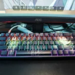 Darker than Black Hei PBT keycaps set gallery showcasing stealthy side-lit legends, mysterious dark aesthetic, and anime-inspired design from multiple angle.