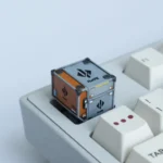 Premium resin Delta Force Flight Case Keycap featuring a miniature tactical flight case design with rugged industrial aesthetics and military-inspired.
