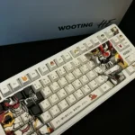 Exclusive Digimon Gallantmon PBT keycaps set, vibrant with detailed dye-sub character art of Gallantmon and friends, perfect for an epic digital adventure.