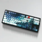 Elegant Ancient Chinese PBT Side-Lit Keycaps set, showcasing a serene ink wash design and subtle side-engraved legends.