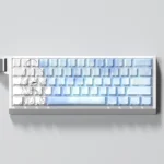 Exclusive Genshin Impact Furina PBT keycaps set with vibrant character art, elegant design, and crisp side-lit legends. A premium artistic setup.