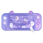 Playful ghost desk mat and matching wrist rest, featuring charming ghost figures for a unique, subtly spooky desk aesthetic.