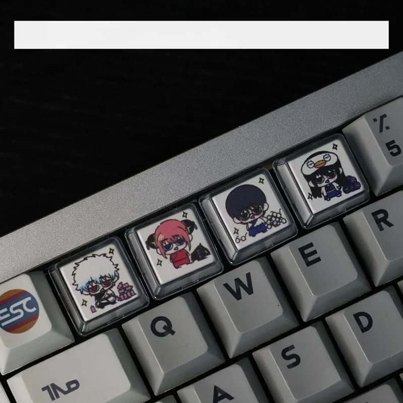 Exclusive Gintama artisan resin keycap. Vibrant, detailed Gintama Resin Keycaps showcase iconic anime moments with artistic precision.