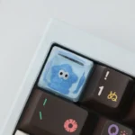 Handcrafted glitter Little Star keycaps showcasing whimsical, sparkling celestial and vibrant designs from multiple angles, highlighting each unique artistic design.