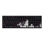 An array of durable PBT graffiti keycaps set for custom keyboards, featuring unique urban street art designs from multiple dynamic perspectives.