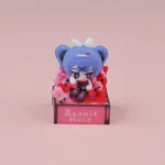 Detailed side view of the exclusive Hatsune Miku artisan ESC keycap, highlighting its vibrant pop-culture charm and whimsical handcrafted art.