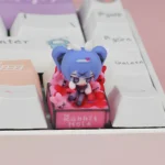 Vibrant Hatsune Miku Rabbit Hole ESC artisan keycap, showcasing playful detail and exclusive pop-culture charm.