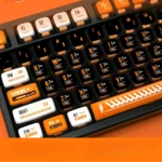 Horizon Translucent PBT Keycaps Set gallery showcasing various angles. Revolutionary all-around RGB light diffusion creates a serene, aesthetic design.