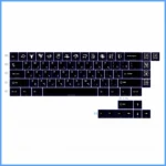 Vibrant Jackie Chan Talisman PBT keycaps set showcasing all twelve iconic symbols, perfect for reliving adventures with a playful, cartoon aesthetic.