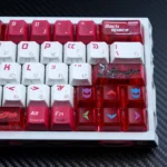 Premium Kamen Rider Kuuga PBT keycaps set, part of the Heroic Legacy Set, featuring characters designs from various angles, perfect for fans.