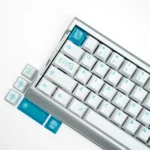 Eternal Spear R3 Keycaps luxury Cherry set. Pristine, mirror-polished, jade-like finish in multiple angles. Evokes ancient luxury and premium design.