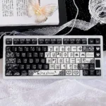 Exquisite Lace PBT Dye-Sub Keycap Set for keyboards. Intricate, delicate lace patterns bring vintage elegance and sophistication. Premium lace keycap