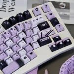 Vibrant Love Prohibition 148-key PBT ergonomics profile keycap set, playfully design for some collectors.