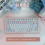 Cute Miffy mechanical keyboard main display, featuring soft pastel keycaps, charming Miffy & Friends art, playful RGB, and 3-mode wireless connectiviity