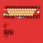 Mortenax Blade Side-Engraved Backlit PBT Keycaps Set, Cherry profile. Sleek, dark design with subtly glowing legends for tactical precision.