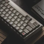 Retro Japanese Keycaps FS4000 vintage PBT set shown from multiple angles, emphasizing its authentic 90s aesthetic and unique legends.