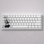 Artistic Sanemi Shinazugawa keycaps set showcasing the fierce Demon Slayer spirit, with intricate wind-breathing style details visible from multiple angle.