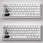 Exclusive Sanemi Shinazugawa keycaps set, capturing the fierce Demon Slayer spirit and intense wind-breathing style with artistic detail.