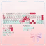 Sodium Carbonate Keycaps Set: Durable PBT MOA profile set, showcasing various angles and precise scientific-themed legends. Premium, uniform MOA profile.