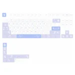 Sora Kasugano Special Edition 97-key PBT dye-sub keycaps set, showcasing elegant anime art with front-printed legends for a premium waifu art.