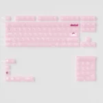 Spring Bloom Keycap Set (PC version) with delicate blossoms and a luminous, serene finish, embodying spring harmony.