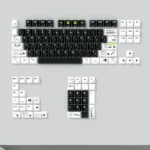Time Warp Keycaps Set: Luminous side-engraved PBT small set, glowing with a futuristic backlight, designed for an immersive and premium typing experience.