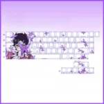 Valorant Clove Butterfly 74-key PBT dye-sub keycaps set for 60%-68% layouts, showcasing mystical butterfly designs.