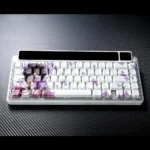 Premium Valorant Clove Keycaps set, showcasing a mystical aesthetic with butterfly designs and durable PBT dye-sub legends.