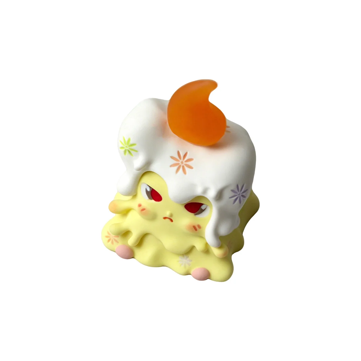 A whimsical 'Weaver of Light' resin artisan ESC keycap, shown from a captivating new angle, highlighting its unique handcrafted details and vibrant design.