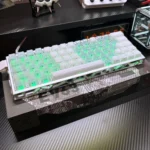 West Lake Keycaps three-tone PBT OEM set. Images display tranquil, West Lake inspired, with subtle side legends.