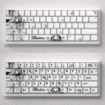 Wuthering Waves Shorekeeper dye-sub PBT keycaps set featuring mystical lore, serene tones, and ancient guardian motifs, perfect for custom keyboard.