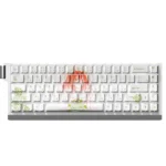 Vibrant Yotsuba Nakano dye-sub PBT keycaps set in a premium close-up, showcasing exquisite anime art and durable finish, optimized for dynamic RGB glow.