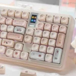 Bunny Dessert Party PBT MOA Keycaps set gallery, featuring charming pastel bunnies and sweet dessert motifs from all angles.