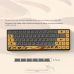 Camel XDA keycaps set, featuring a unique desert adventure theme with earthy tones and uniform XDA profile, perfect for an artistic keyboard.