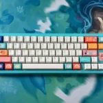 Captivating Vibrant Cinque Terre PBT Dye-Sub Keycaps set, displaying picturesque Italian coastal village art with rich, vibrant colors.