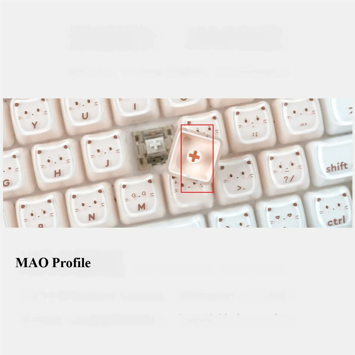 A whimsical handcrafted coffee kitten jelly artisan keycap set, captured in a delightful close-up, revealing its crystal jelly and charming playful design.
