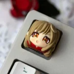 Kaguya Keycap: Handcrafted cosmic elegance for your keyboard, featuring an ethereal Kaguya design with intricate celestial motifs.