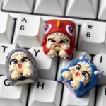 Handcrafted Crying Baby artisan resin keycap details: a whimsical tearful character with intricate resin artistry, perfect for custom keyboards.