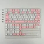 Adorable Chiikawa Crystal MAO keycaps set. Whimsical characters, unique clear translucent design, and playful charm are visible from different angles.
