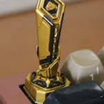 Handcrafted Delta Force trophy artisan resin keycap showcasing intricate military-inspired detail, a premium collector's piece for gaming enthusiasts.