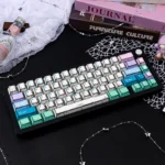 A full set of Fairy Manga PBT Keycaps, showcasing exquisite, vibrant manga art with ethereal fairy characters on durable Cherry profile keycaps.