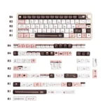 Original Fantasy Information 145-key PBT dye-sub keycap set, featuring unique retro-futuristic data stream aesthetics.