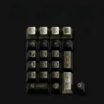 Showcasing the full The Great Gatsby Cherry Keycap Set with its vintage design, evoking lavish luxury.