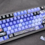 Exquisite Gu Shiye keycap set, handcrafted and character-themed, showcasing its fantastical artisan artistry and ethereal details from multiple angles.