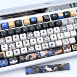 Exclusive Honkai Star Rail Cifera PBT keycap set for gaming keyboards, featuring cosmic character art and vibrant game aesthetics.