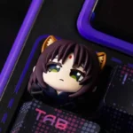 Exquisite Iroha Sakayori Keycap: a mystical artisan piece showcasing vibrant cosmic foliage inspired by Japanese folklore, enhancing any premium keyboard.