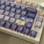Exclusive Love Deepspace Xavier keycap, viewed from a close-up angle, reveals the vibrant, intricate character art and premium collectible deta.