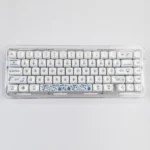 Exquisite Qinghua Porcelain PBT Keycaps set, elegantly displaying timeless blue and white patterns. A premium, artistic upgrade for mechanical keyboard.