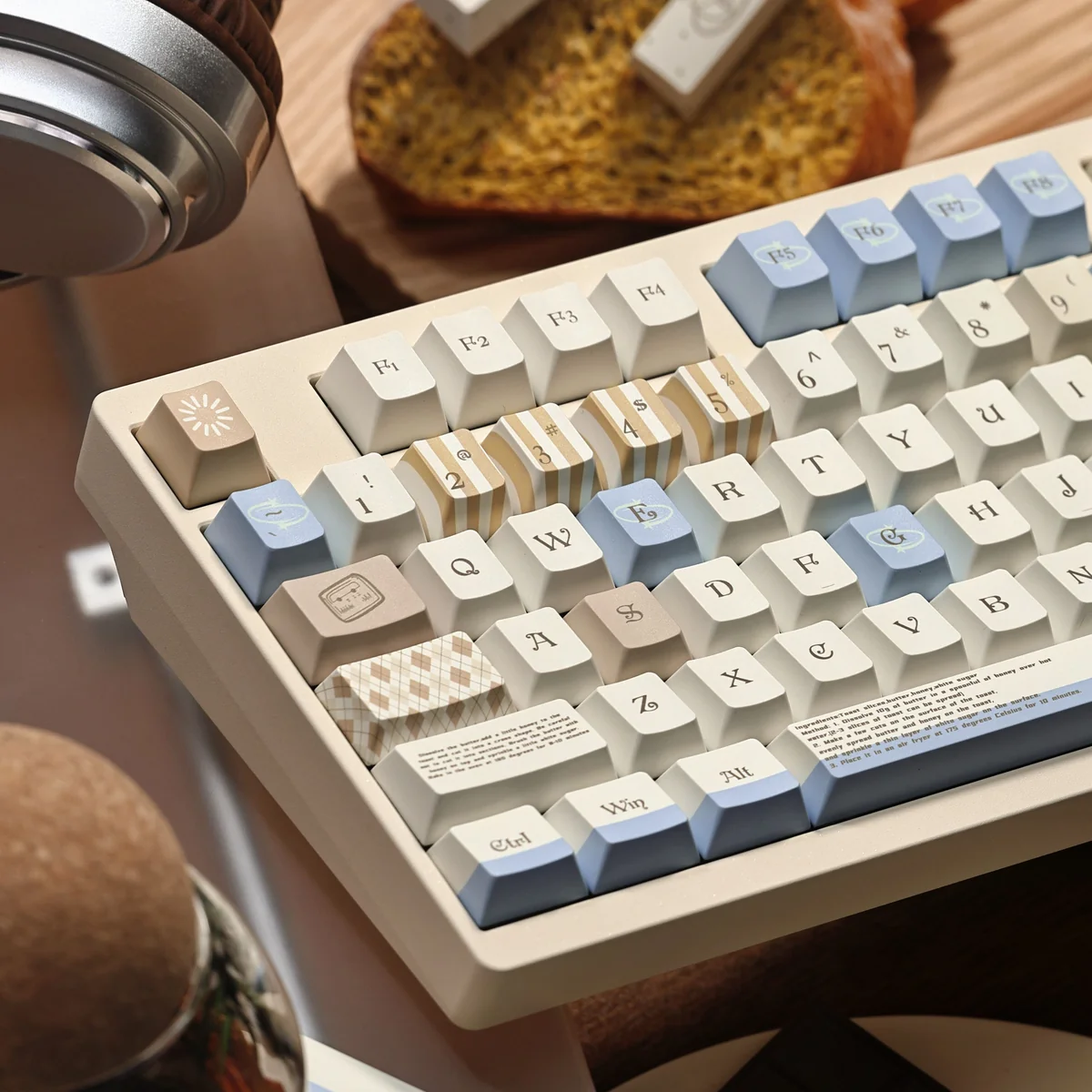 Formula PBT Dye-Sub Cherry Keycaps, multiple angles. Features durable PBT, crisp dye-sub legends, and ergonomic Cherry profile for a clean, premium aesthetic.